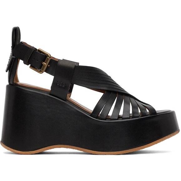 See By Chloe Black Sandals with Minimalist Design - Picture 1 of 11